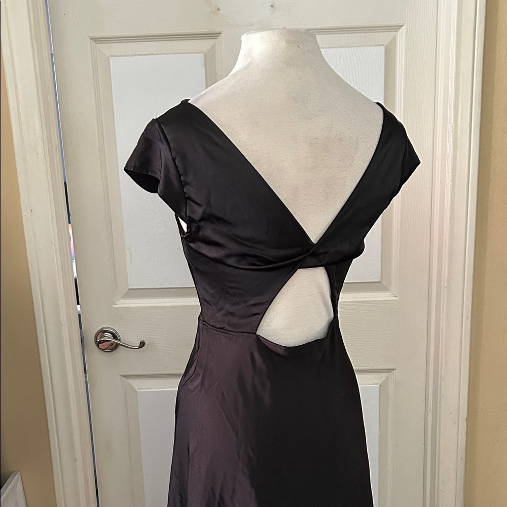 Classic Black Midi Dress - Elegant Women's Dress